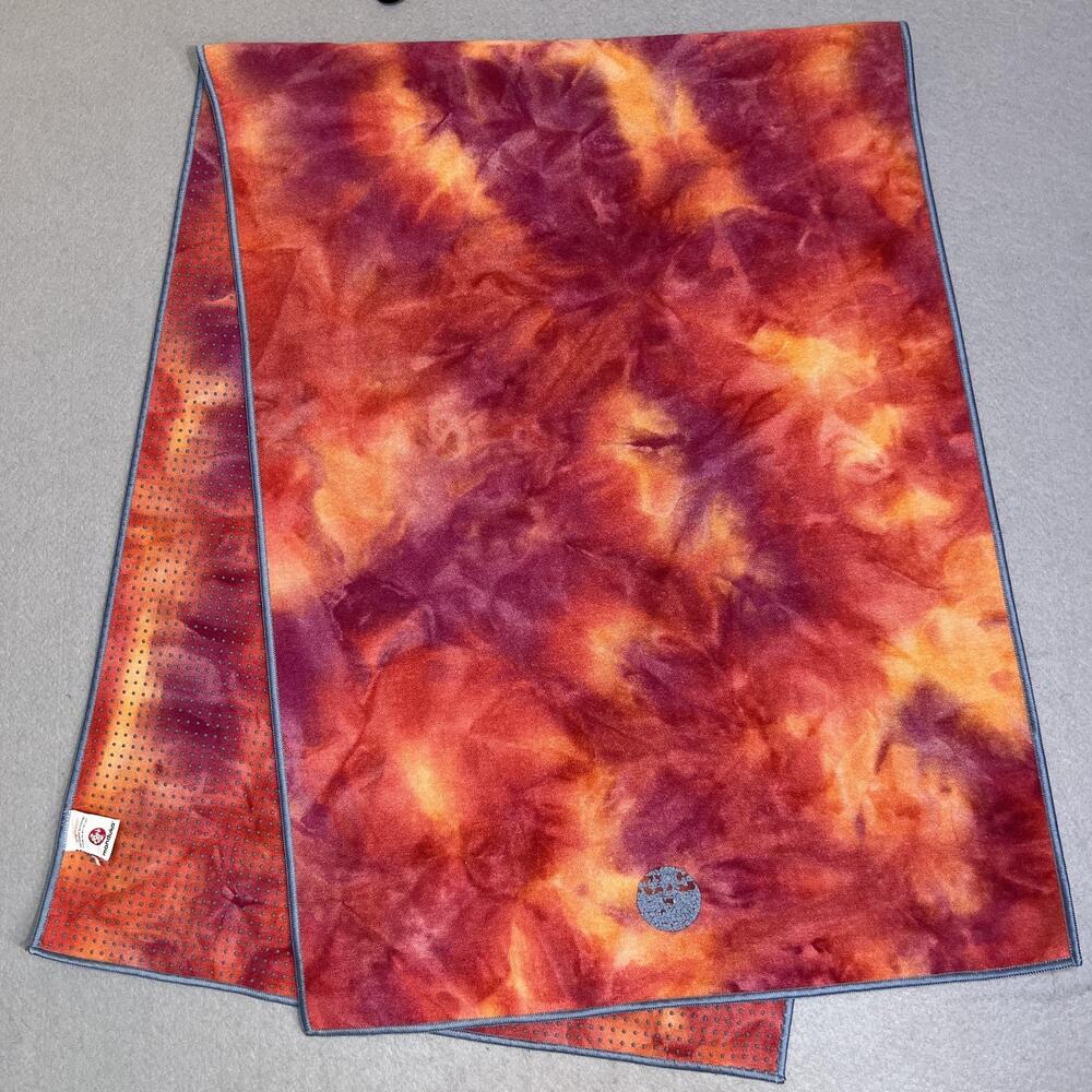 Manduka Yogitoes Yoga Mat Towel Multicolor Skidless Microfiber Non-Slip Grip